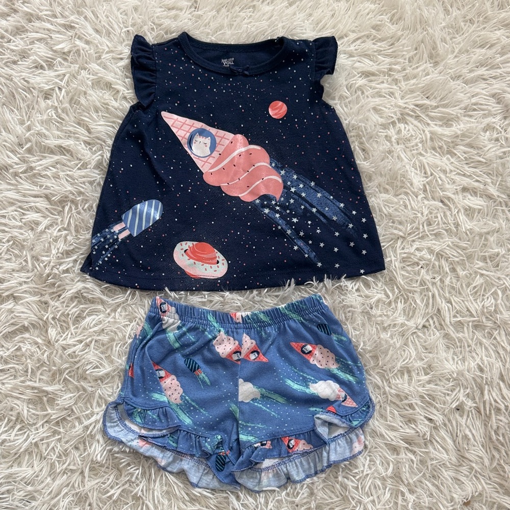 Carter’s Navy Space-Themed Toddler Outfit